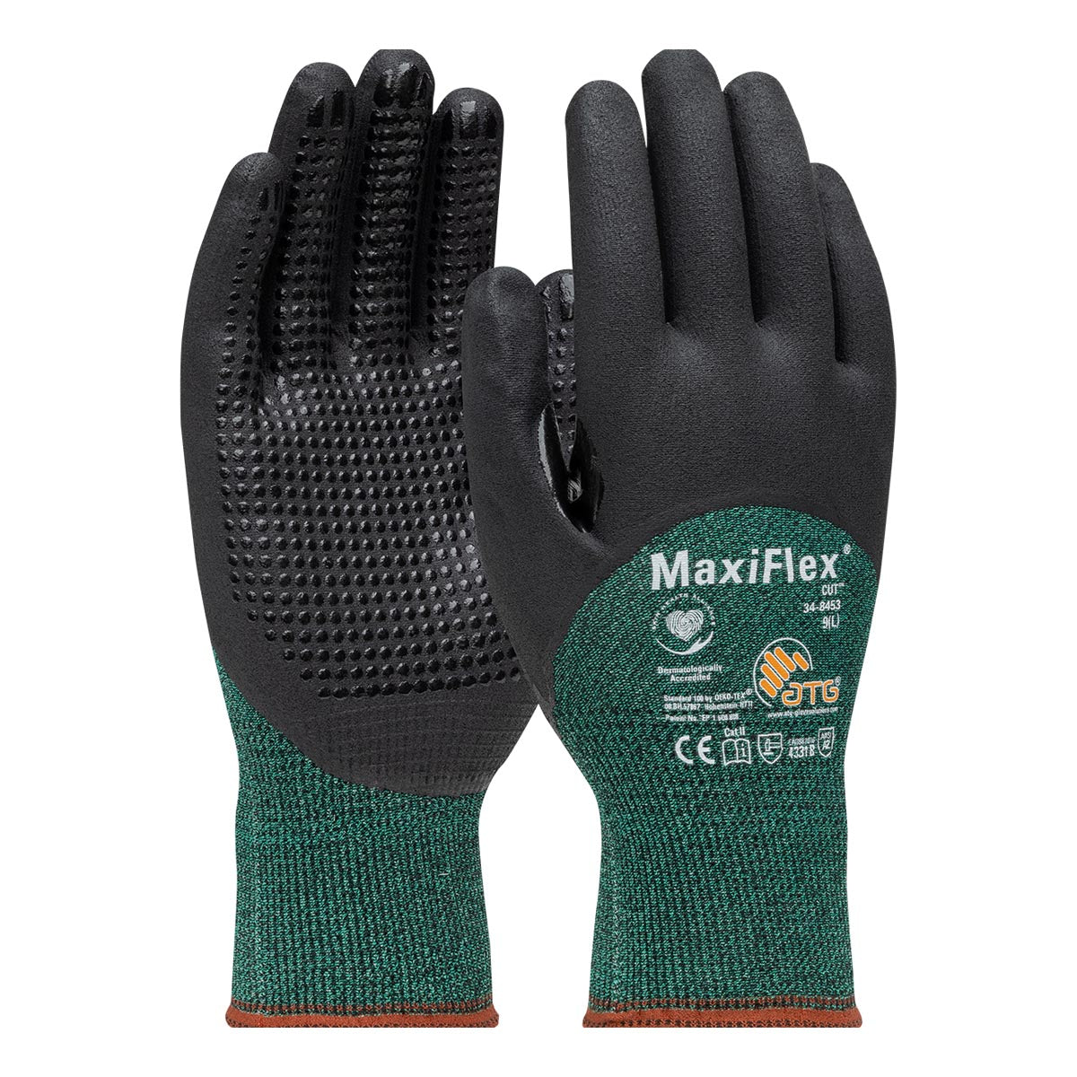 Protective Industrial Products Large MaxiFlex Cut 15 Gauge Engineered Yarn Cut Resistant Gloves With Nitrile Coated