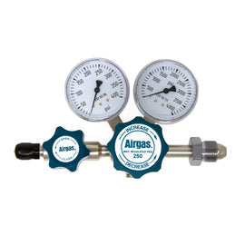 Airgas Model N245G350 Brass High Purity Two Stage Pressure Regulator With 1/4" FNPT Connection And Non-Lubricated Check