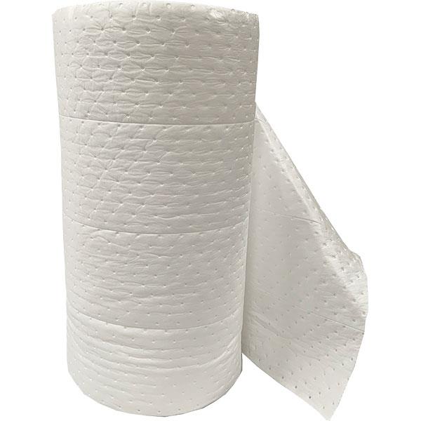 FyterTech Essentials Oil-Only 3-Ply Sorbent Rolls, Medium Weight, White, 30" x 150', 1/Each