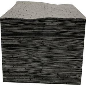 FyterTech Essentials Universal 2-Ply Sorbent Pads – Heavy Weight, 15" x 18", Gray, 100 Pads/Pack