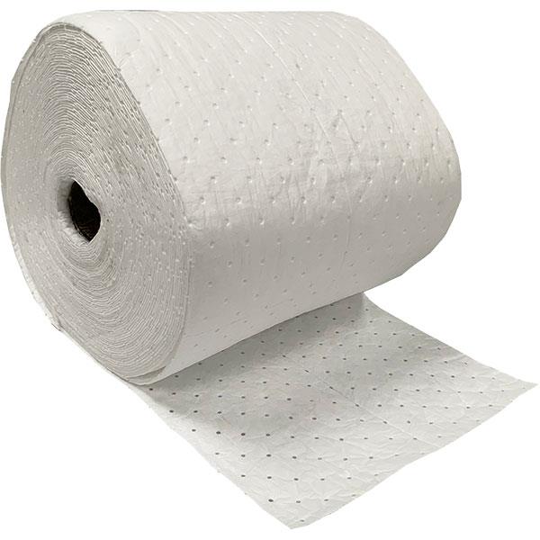 FyterTech Essentials Oil-Only 3-Ply Sorbent Rolls, Medium Weight, White, 15" x 150', 2/Pkg