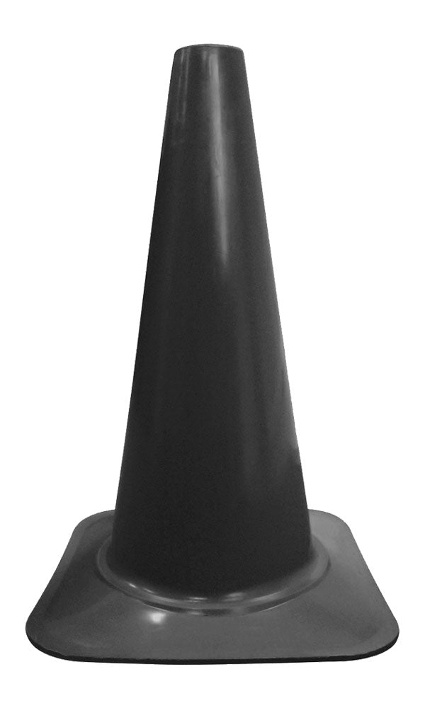 Cortina Safety Products 18" Black Polyethylene Sport Cone (3 pack)