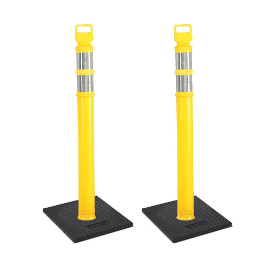 Cortina Safety Products 17" X 7" X 50" Yellow Polyethylene EZ Grab Delineator (2 pack)