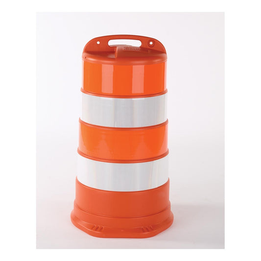 Cortina Safety Products 42" X 24" X 24" Orange Polyethylene TrailBOSS Barrel (1 pack)