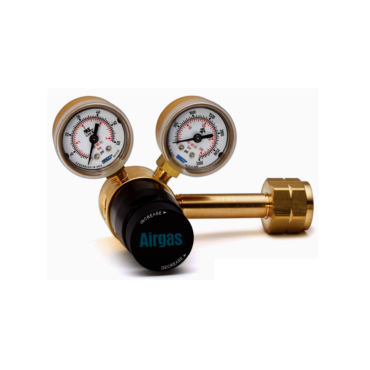 Airgas Model 206BS330 Stainless Steel High Purity Single Stage Regulator With CGA-330 Connection