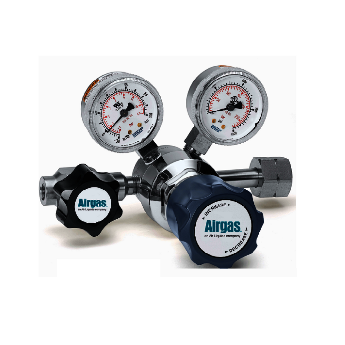 Airgas Model 223B350 Stainless Steel Corrosive Gas Single Stage Regulator With CGA-350 Connection