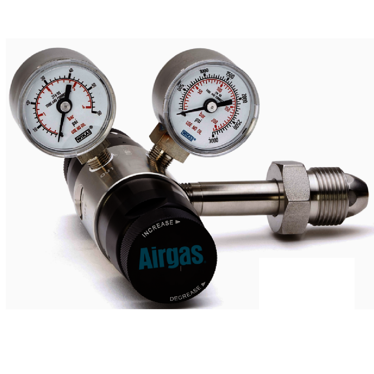 Airgas Model 216 Brass High Purity Two Stage Regulator With CGA-540 Connection