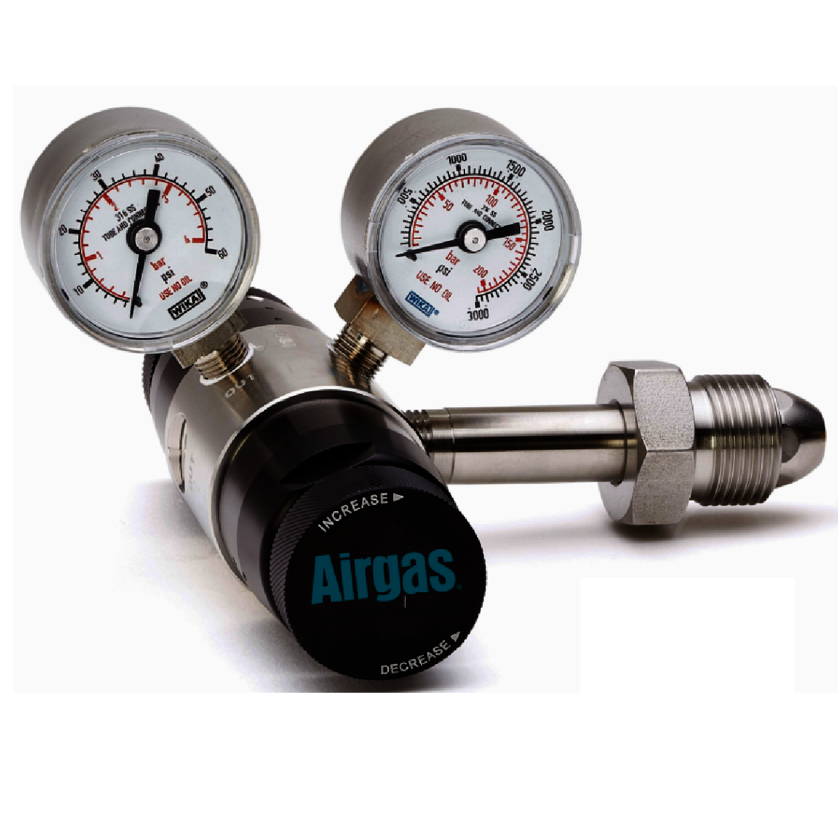 Airgas Model 216CS580 Stainless Steel High Purity Two Stage Regulator With CGA-580 Connection