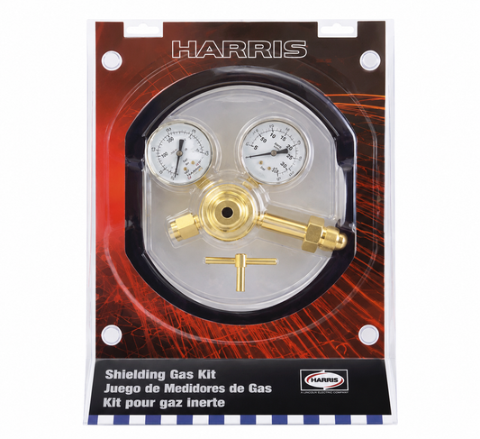 Harris® Model 301-Ar-58010 Kit (Clam) Medium/Heavy Duty Shielding Gas Kit Argon/Carbon Dioxide Mix Flowgauge Regulator, CGA-580