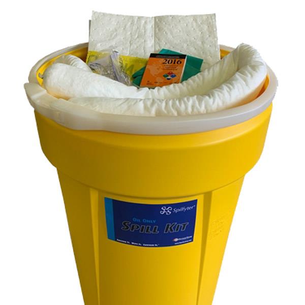 FyterTech Spilfyter Oil-Only 55-Gallon Drum Spill Kit – High-Capacity Spill Response - Pack of 2 Drums