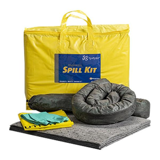 FyterTech Spilfyter Grab & Go Universal Spill Kit – Compact Value Cleanup Bag - Pack of 5