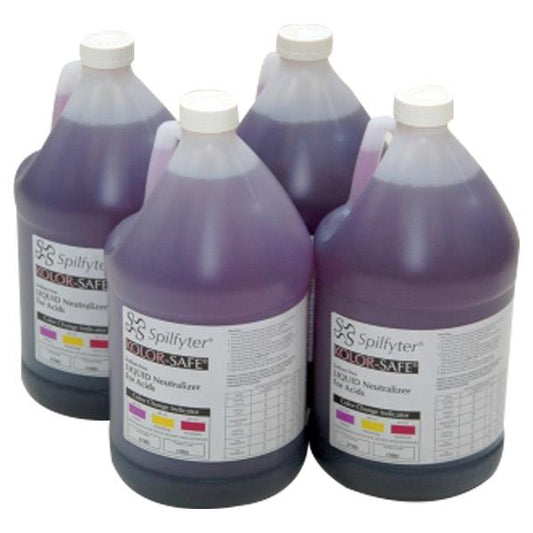 FyterTech Spilfyter Kolo-Safe Acid Neutralizer – 32 oz Liquid with Color Indicator - Pack of 5 Gallan
