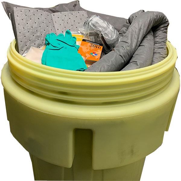 FyterTech Spilfyter Universal 95-Gallon Overpack Spill Kit – High-Capacity Liquid Absorbents & Safety Gear - Pack  of 2
