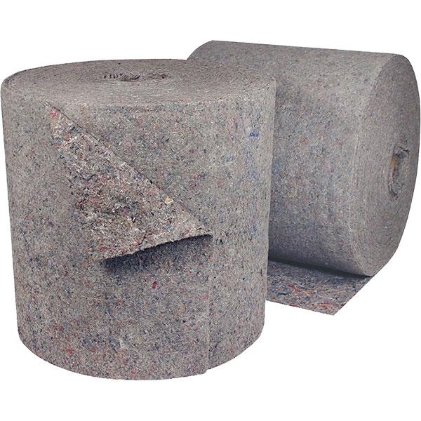 FyterTech Spilfyter Rag Rugs – 18" x 150', Oil-Only, Gray, - Pack of 10