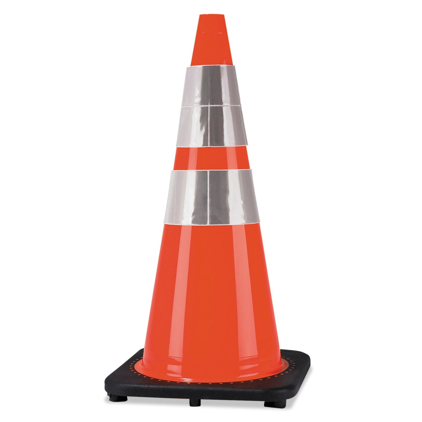 Cortina Safety Products 14" X 14" X 28" Orange Injection Molded PVC Cone (10 Pack)