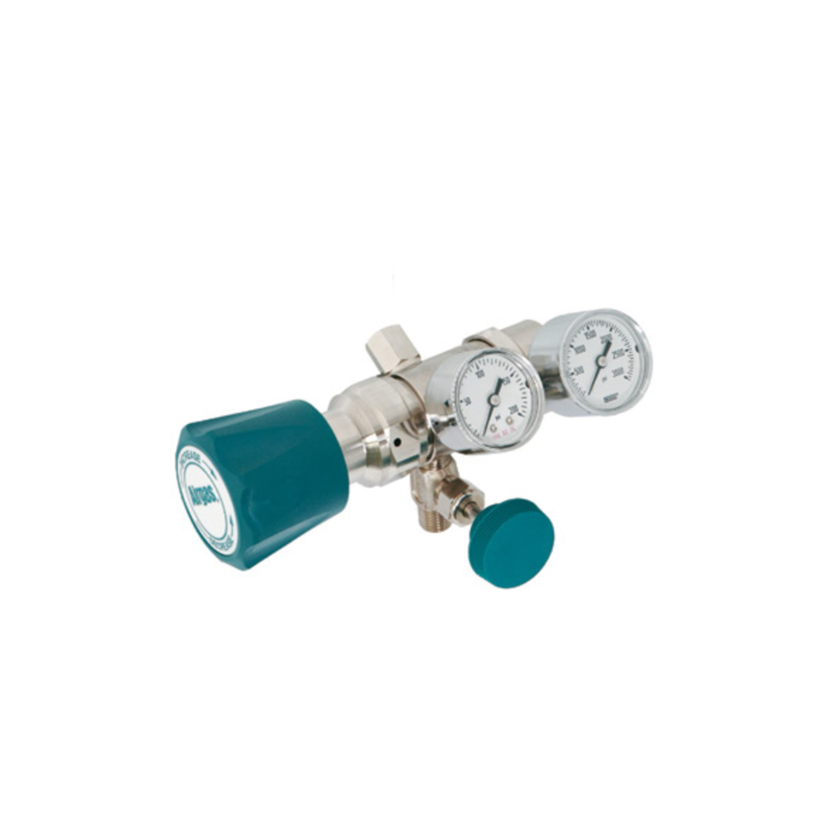 Airgas Model C144A580 Brass Specialty High Purity Low Flow Two Stage Pressure Regulator With 1/4" FNPT Connection