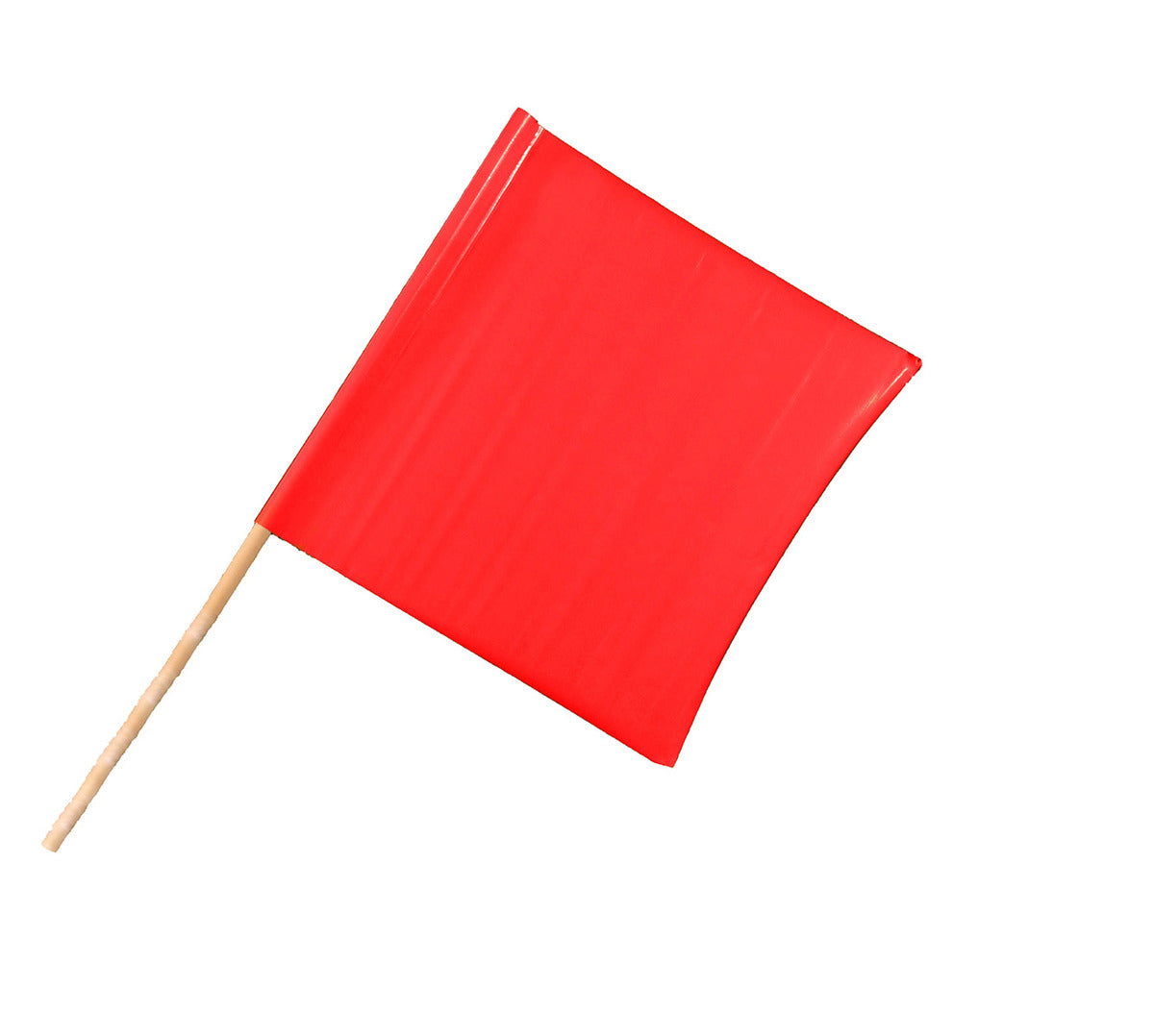 Cortina Safety Products 18" x 18" Bright Red Vinyl Warning Flags (1 Pack)