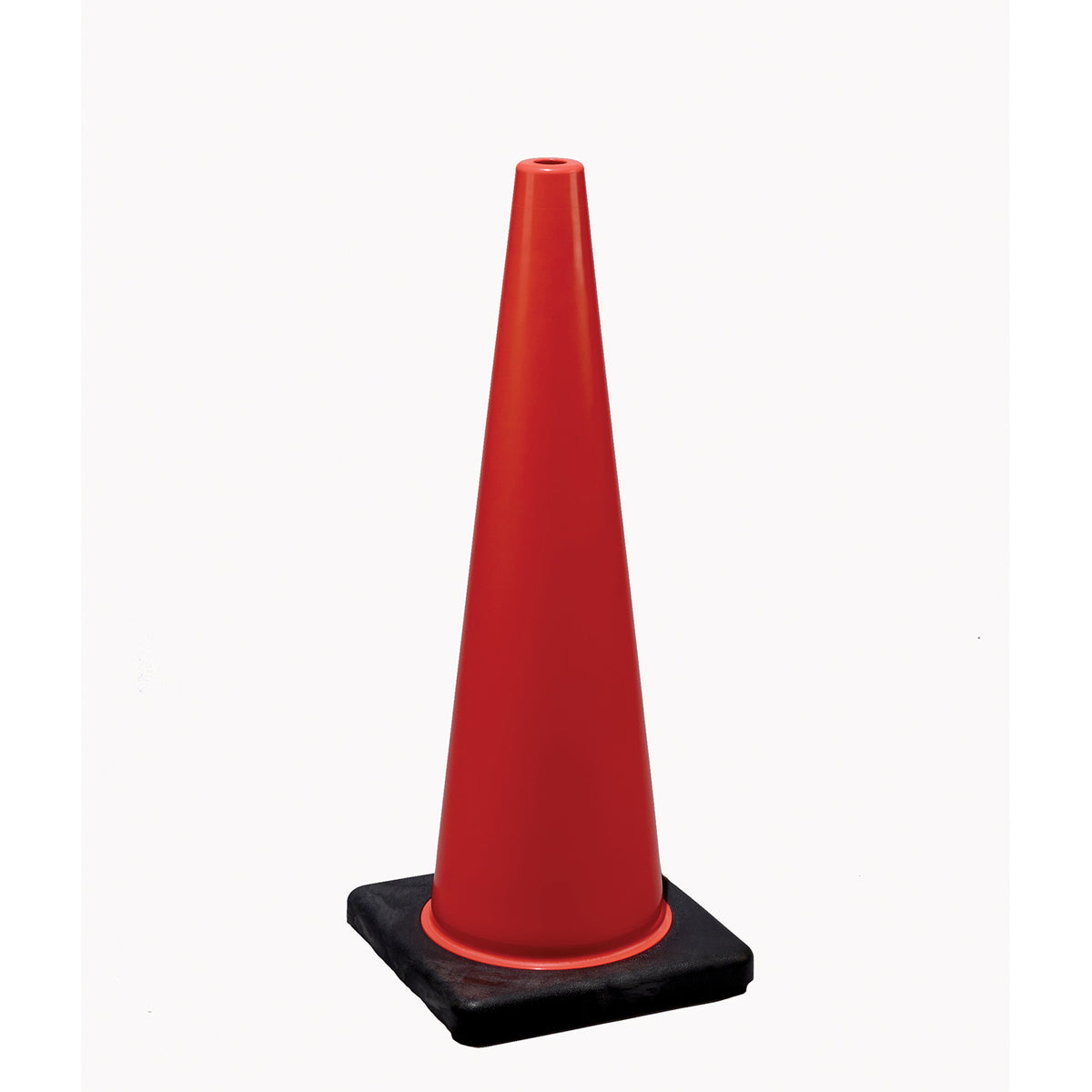 Cortina Safety Products Orange PVC Traffic Cone - 28" Orange 7# w/ black base (10 Pack)