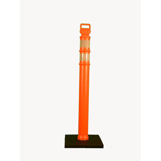 Cortina Safety Products Orange Polyethylene Delineator Post - 45" EZ Grab Delineator Flared Orange Post (10 pack)