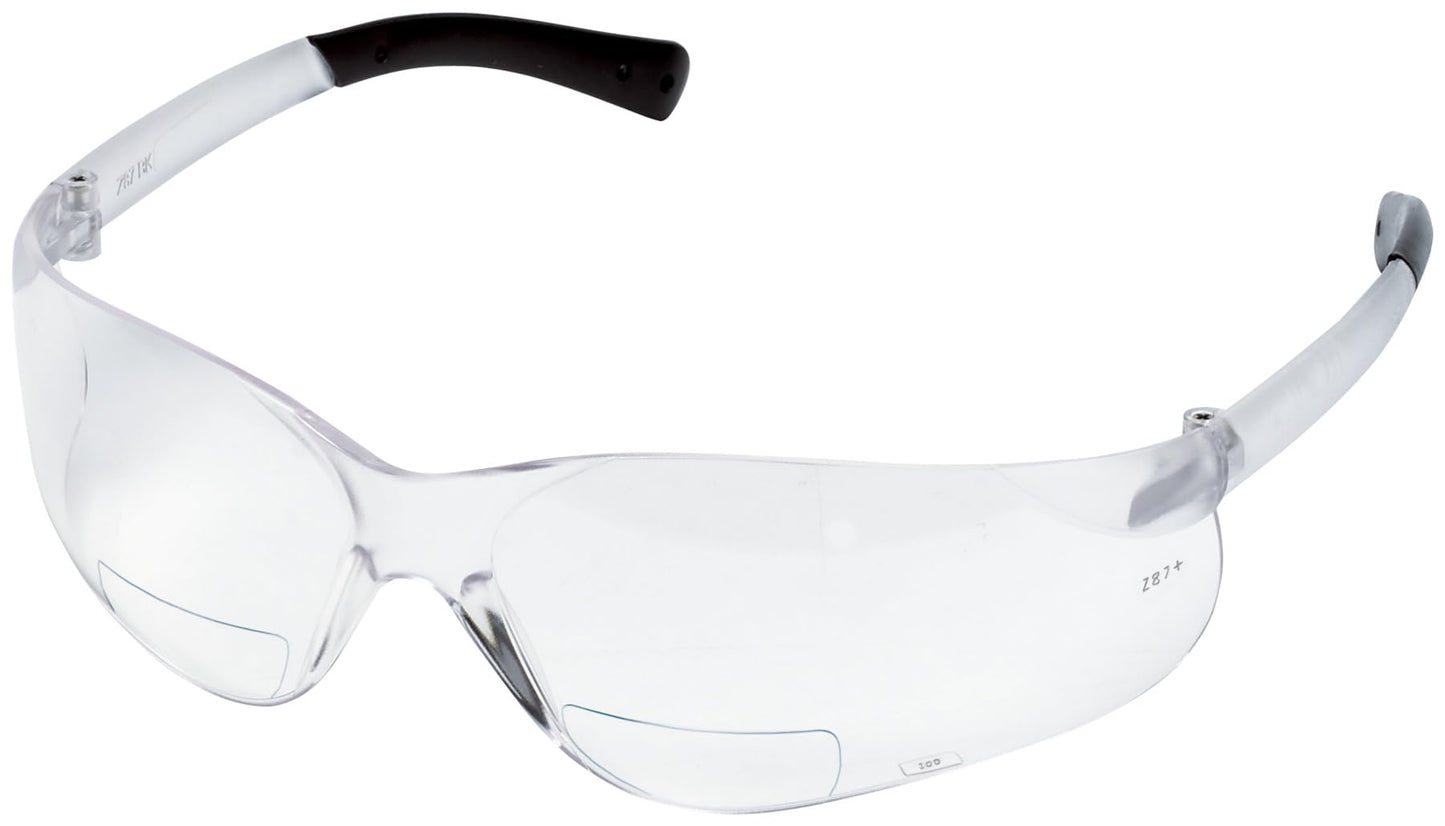 Crews BearKat® Clear Safety Glasses With Clear Anti-Scratch Lens