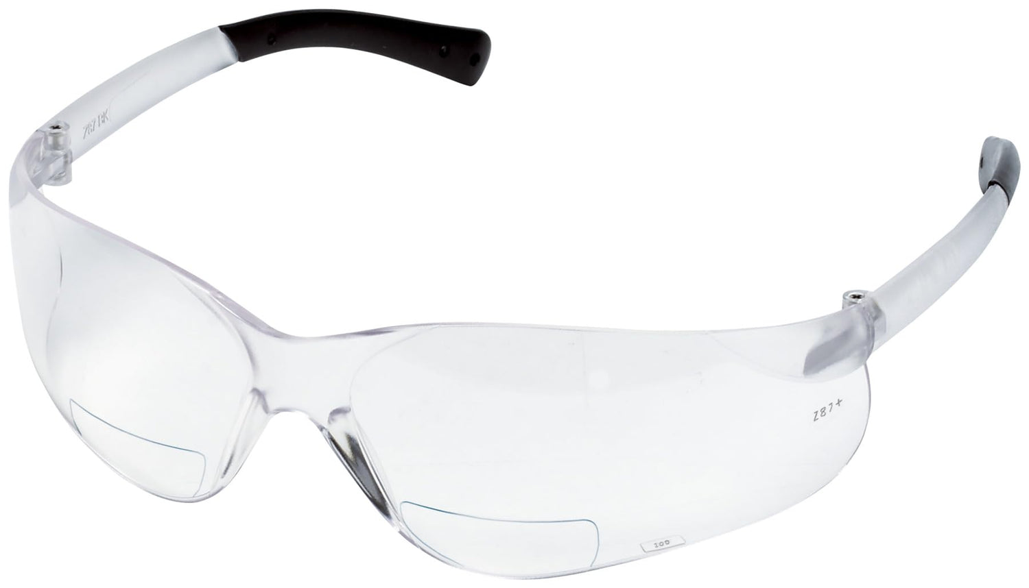 Crews BearKat Clear Safety Glasses With Clear Anti-Scratch Lens