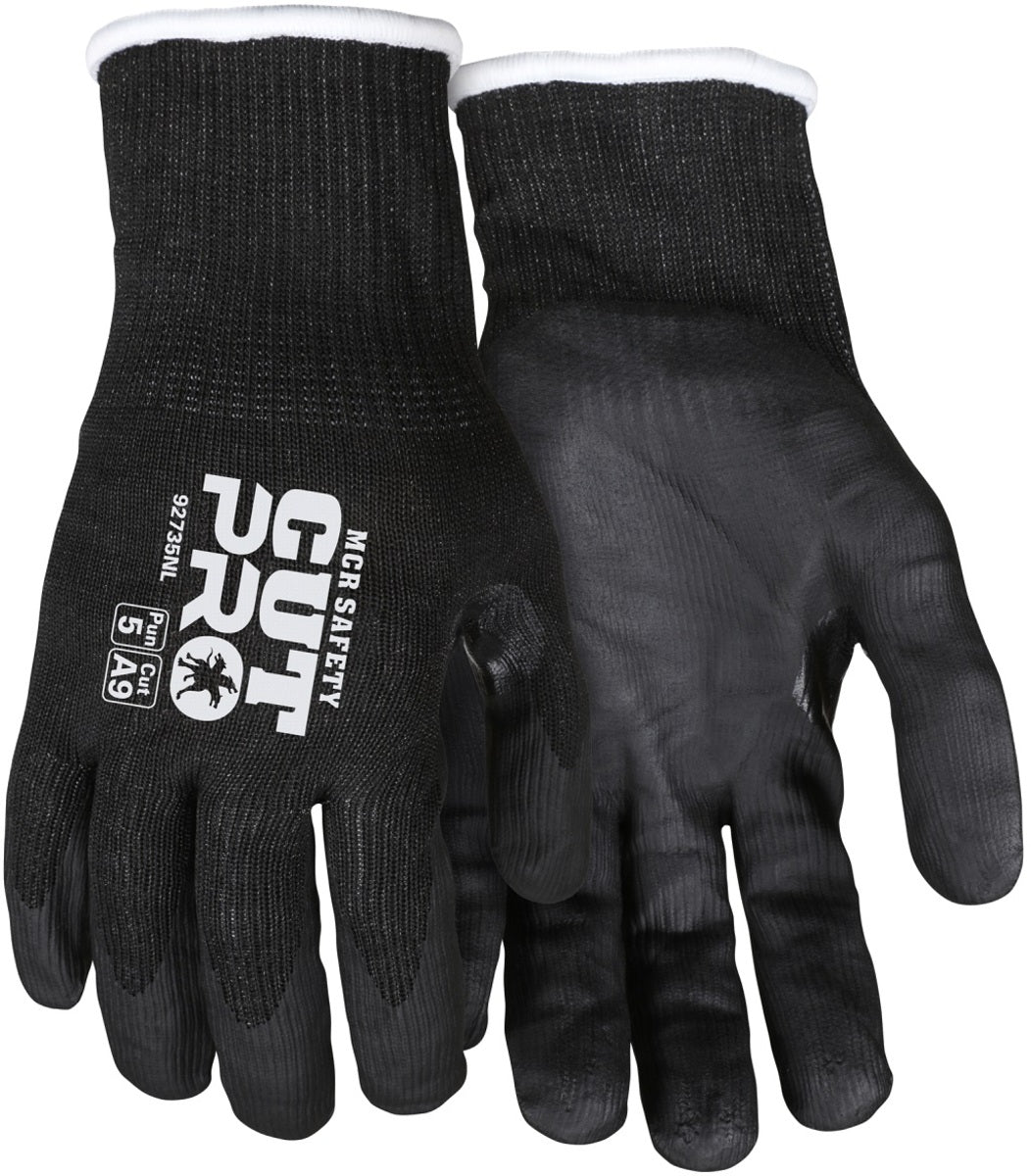 MCR Safety Large Cut Pro 15 Gauge Hypermax Cut Resistant Gloves With Nitrile Coated Palm (3Pack)