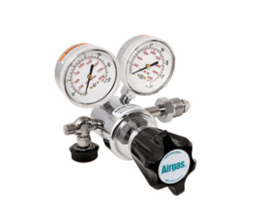 Airgas Model N115H Brass High Delivery Pressure Single Stage Regulator With 1/4" FNPT Connection