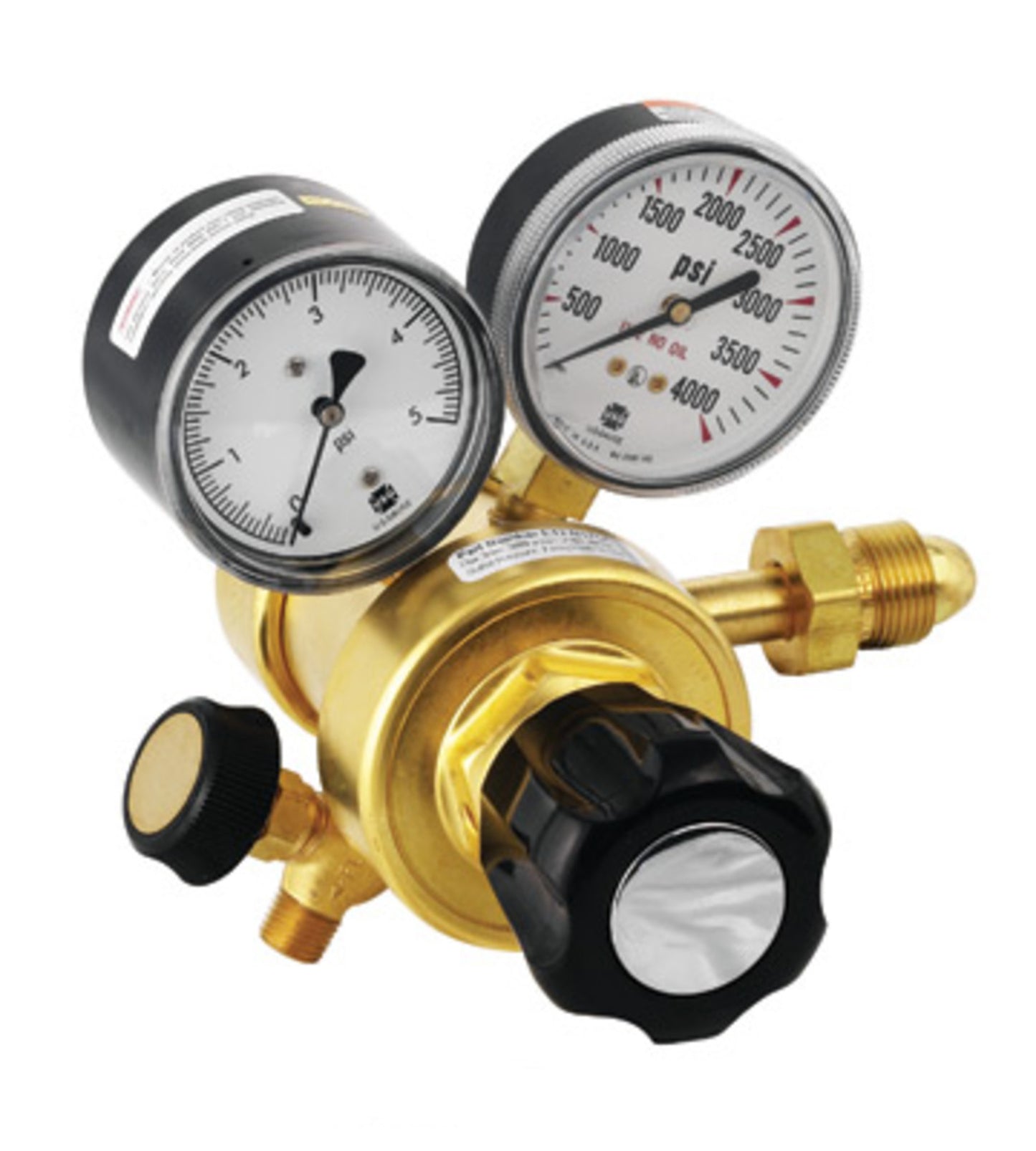 Airgas Model N175A320 Brass Ultra Low Delivery Pressure Two Stage Regulator