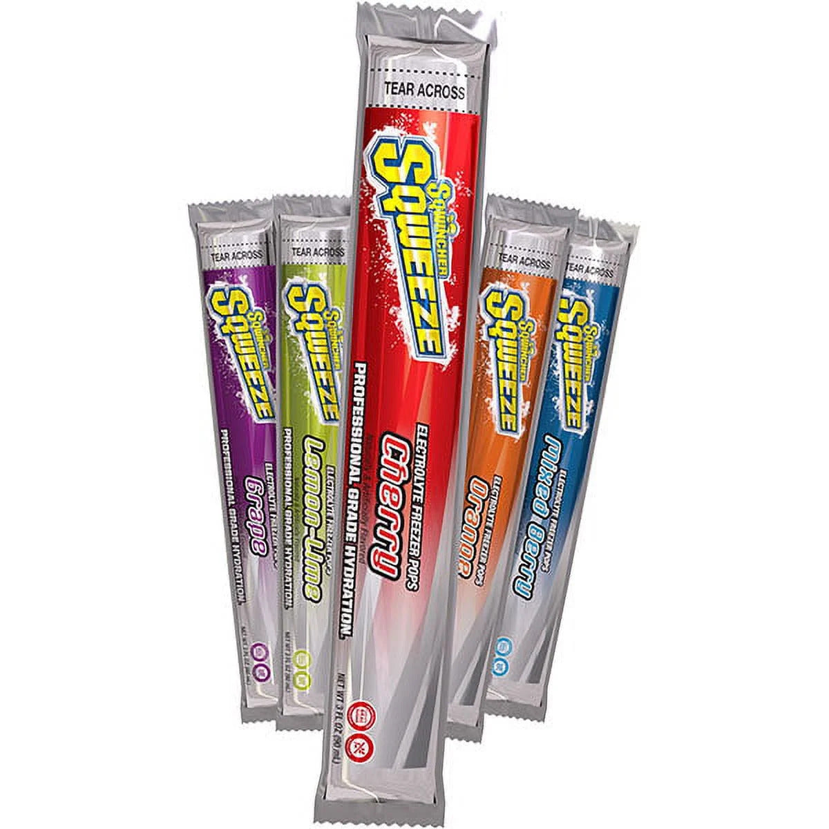 Sqwincher® Sqweeze® 3 Ounce Assorted Flavors Ready to Drink Freezer Pop Electrolyte Freezer Pop (10 per Pack)