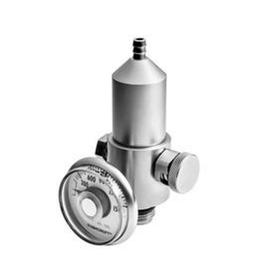 Airgas Single Stage Stainless Steel Corrosive Cylinder Regulator With Valve CGA-C-10 (0.5 lpm Preset Flow)