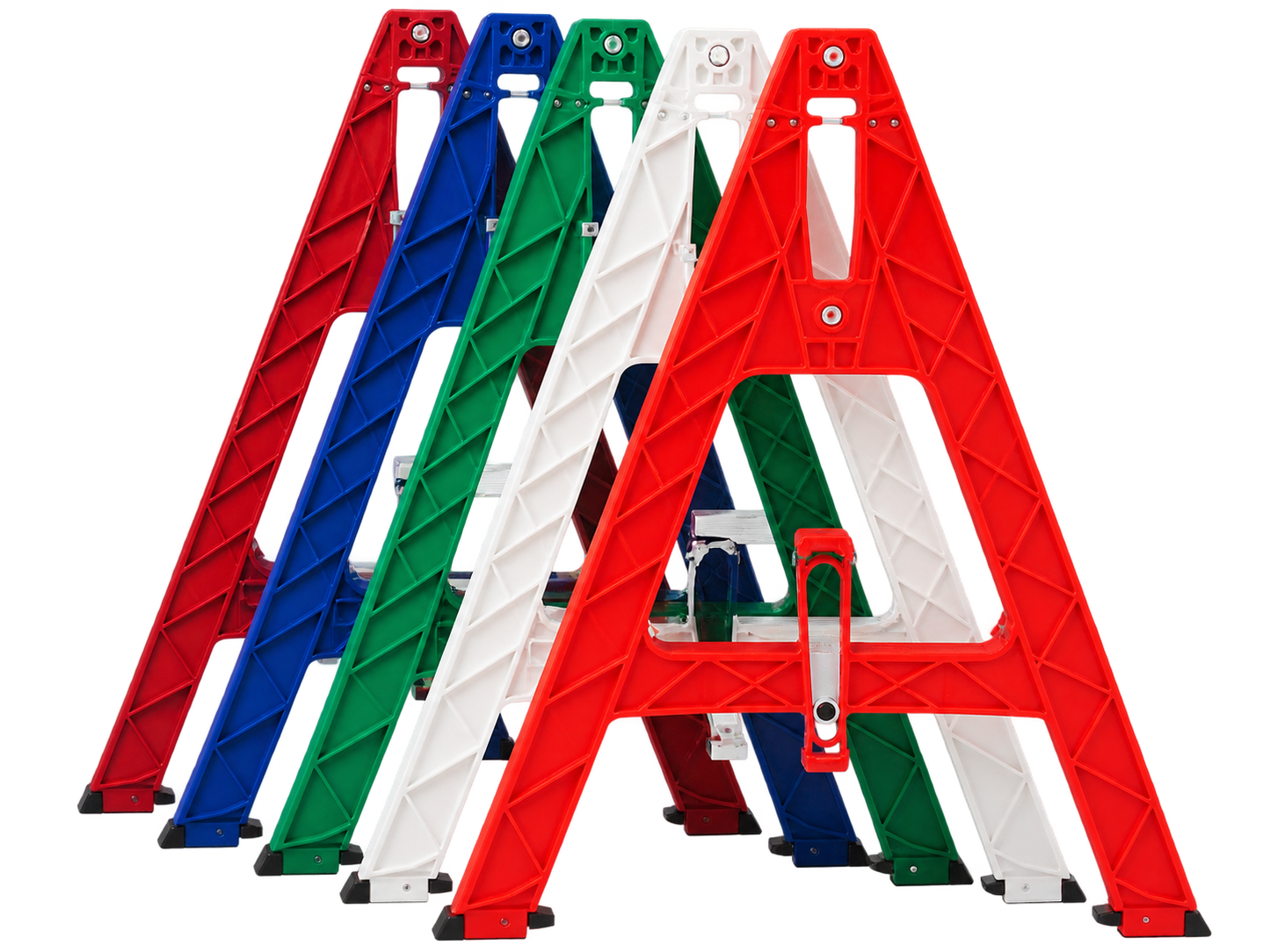 Cortina Safety Products Orange/White Plastic Traffic Barricade A-Frame (1 Pack)
