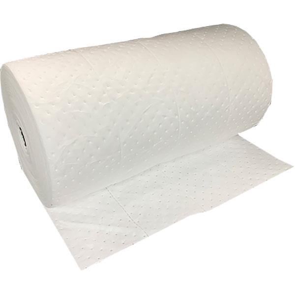 FyterTech Essentials Oil-Only Single-Ply Sorbent Rolls, Heavy Weight, 30" x 150', White, 1/Each