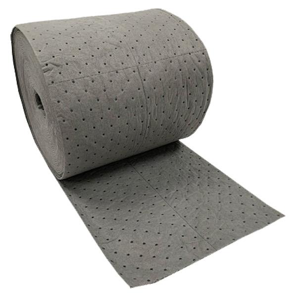 FyterTech Essentials Universal 3-Ply Sorbent Roll – Heavy-Duty Absorbent Roll, Perforated, Gray, 1/Each