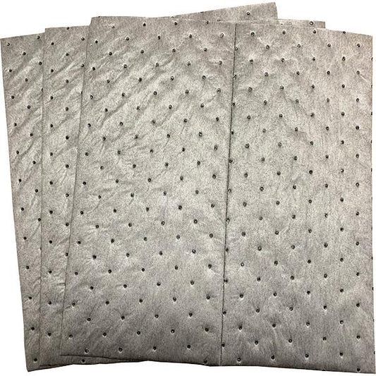 FyterTech Spilfyter Universal 3-Ply Sorbent Pads – Low-Lint, High-Strength Absorbent Pads with Advanced Wicking, Gray