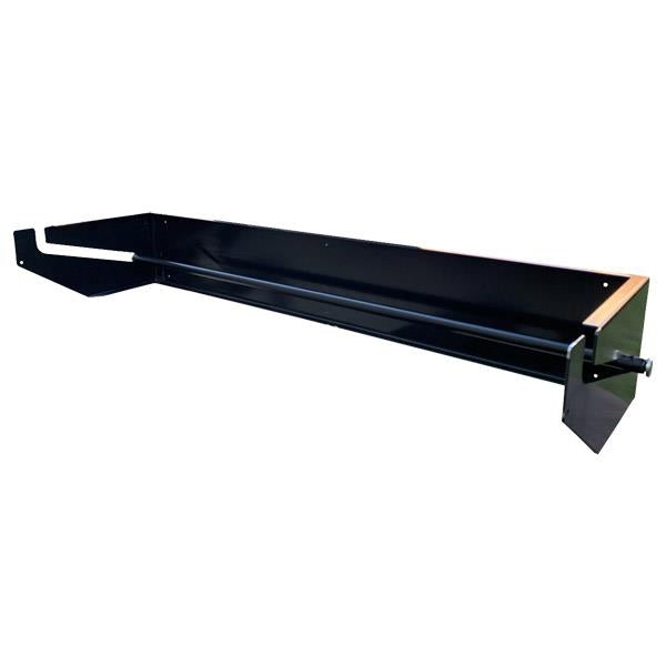 FyterTech Wall Mounted Roll Dispenser – 32" Roll Holder with Mounting Hardware, Black