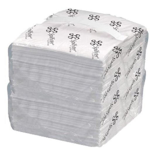FyterTech Spilfyter Oil-Only Unbonded Sorbent Pads – Floating Oil Absorbent, High-Capacity Meltblown Pads, 16" x 18", White, 100/Pkg