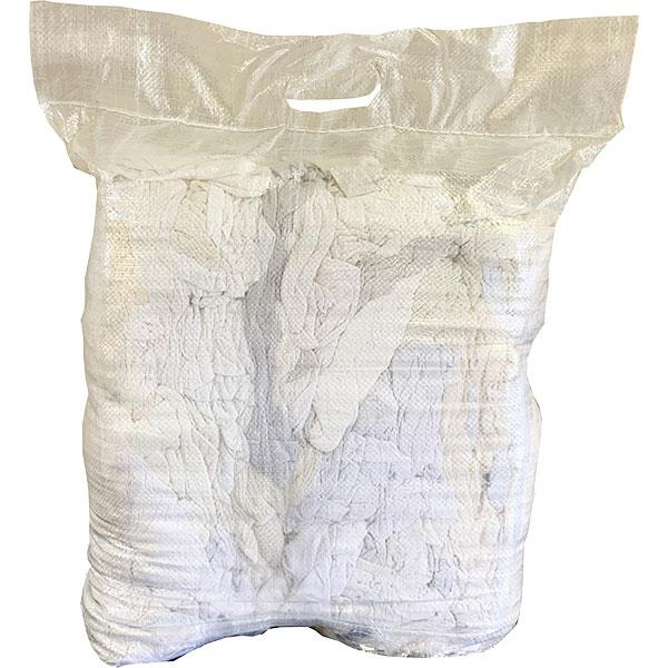 FyterTech Spilfyter Reclaimed Bulk T-Shirt Rags – White, 23 lb, Compressed & Economical