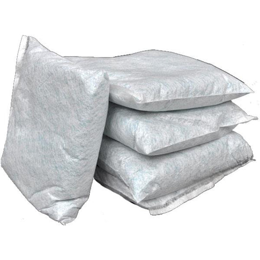 FyterTech Spilfyter Oil-Only Sorbent Pillow – Compact, High-Capacity, Fast-Wicking, Repels Water - 10" x 10", White, 20/Pkg