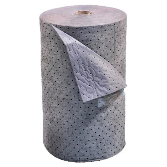 FyterTech Spilfyter Universal Laminated 2-Ply Sorbent Rolls – Durable, Tear-Proof Absorbent Roll, Medium Weight, 16" x 300', Gray, 2/Pkg Gray