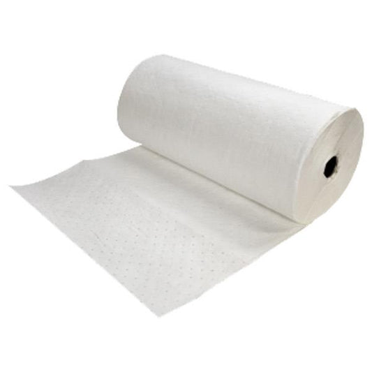 FyterTech Spilfyter Oil-Only Single-Ply Sorbent Roll – 150', White