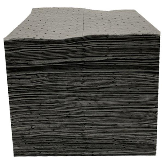 FyterTech Essentials Universal 2-Ply Sorbent Pads – Light Weight, 15" x 18", Gray, 200 Pads/Pack