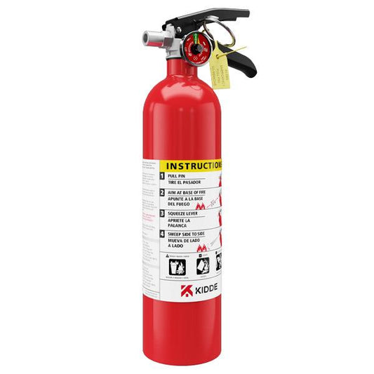 Kidde Pro Line 2.5 lb ABC Fire Extinguisher Metal Vehicle Bracket - Multipurpose for Car, Truck, RV, Home & Commercial Use