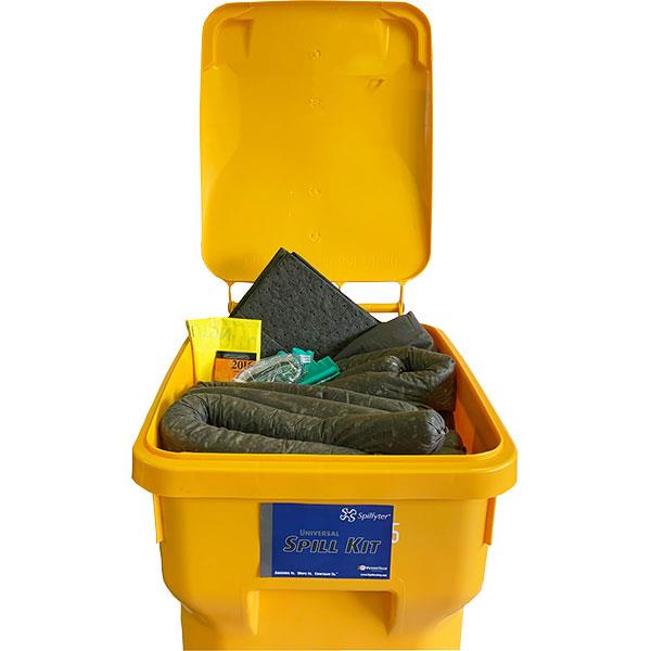 FyterTech Spilfyter Universal 90 Gal DASH Spill Kit – Mobile Large Spill Response - Pack of 5 Kits