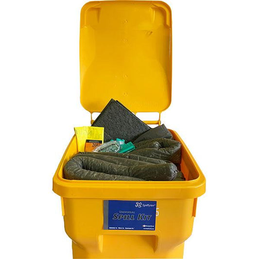FyterTech Spilfyter Universal 90 Gal DASH Spill Kit – Mobile Large Spill Response - Pack of 5 Kits