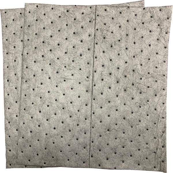 FyterTech Spilfyter Universal Single-Ply Sorbent Pads – Absorb Oils, Chemicals & Water, 16" x 18"