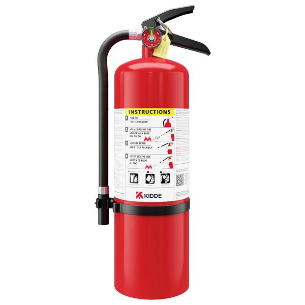 Kidde Pro Line 10 lb ABC Fire Extinguisher - Industrial Grade, Multi-Purpose Dry Chemical Extinguisher with Wall Hook - Home, Garage, Office Protection
