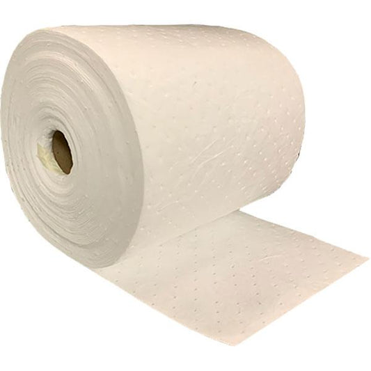 FyterTech Essentials Oil-Only Single-Ply Sorbent Rolls, Light Weight, 30" x 300', White, 1/Each