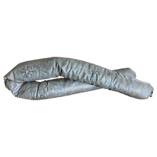 FyterTech Spilfyter Universal Sorbent Socks – Moldable Absorbent for Oils, Water & Chemicals, 3", Gray