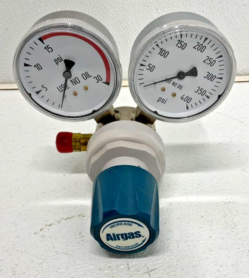 Airgas Model 120A510 Brass Acetylene Service Single Stage Pressure Regulator