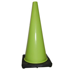 LIME TRAFFIC CONE W/ BASE